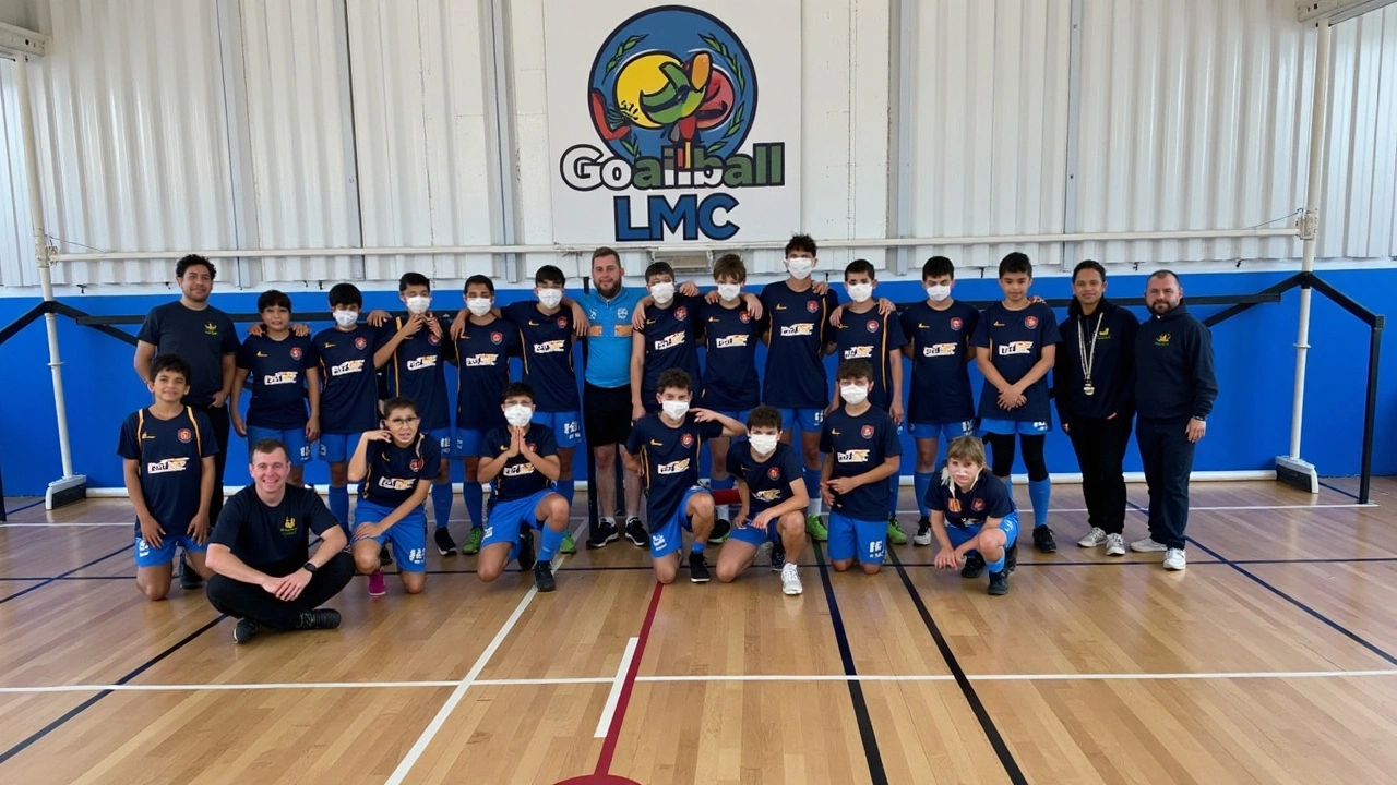 Equipe Sub-13 do Santos FC Vivencia Experiência Imersiva em Goalball Durante Paralimpíadas