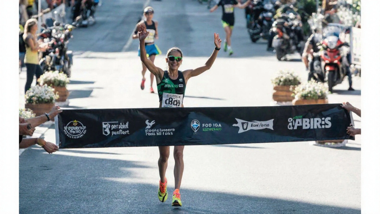 Resultados da prova feminina e a premiação